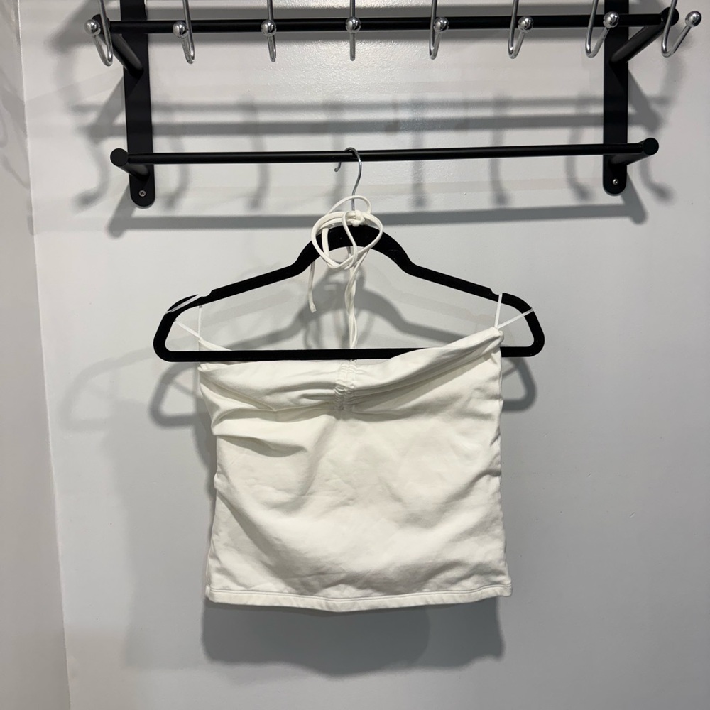Tna Chill White Halter Tube Top
